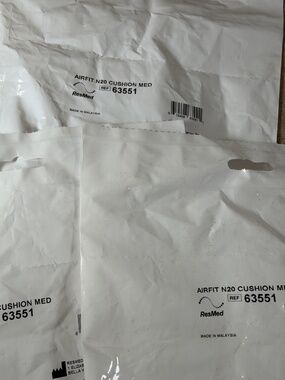 Airfit N20 Cushion MED  63551 Lot of 3 NEW SEALED